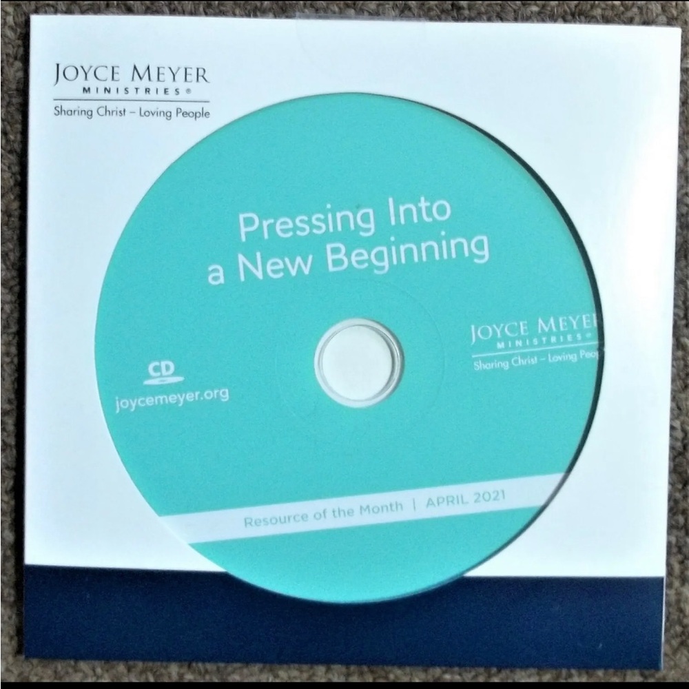 NEW Joyce Meyer Ministries CD Pressing Into New Beginnings